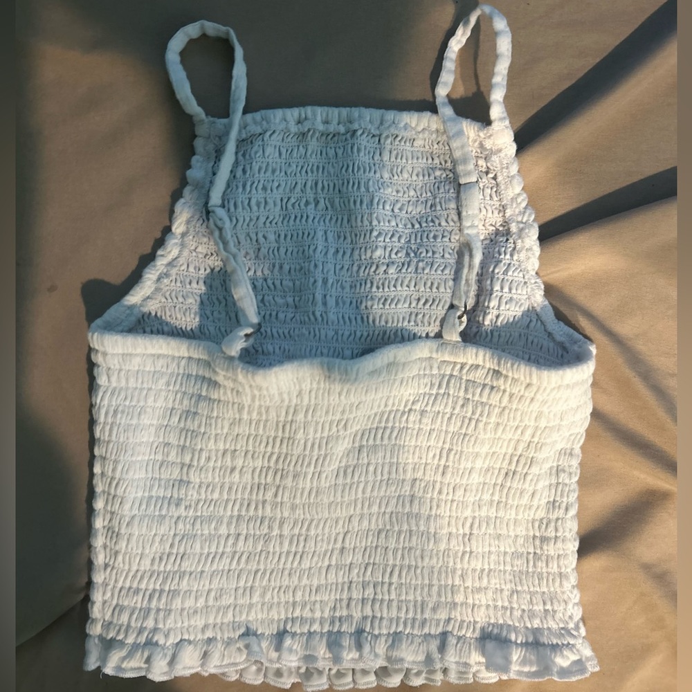 white hollister tank top